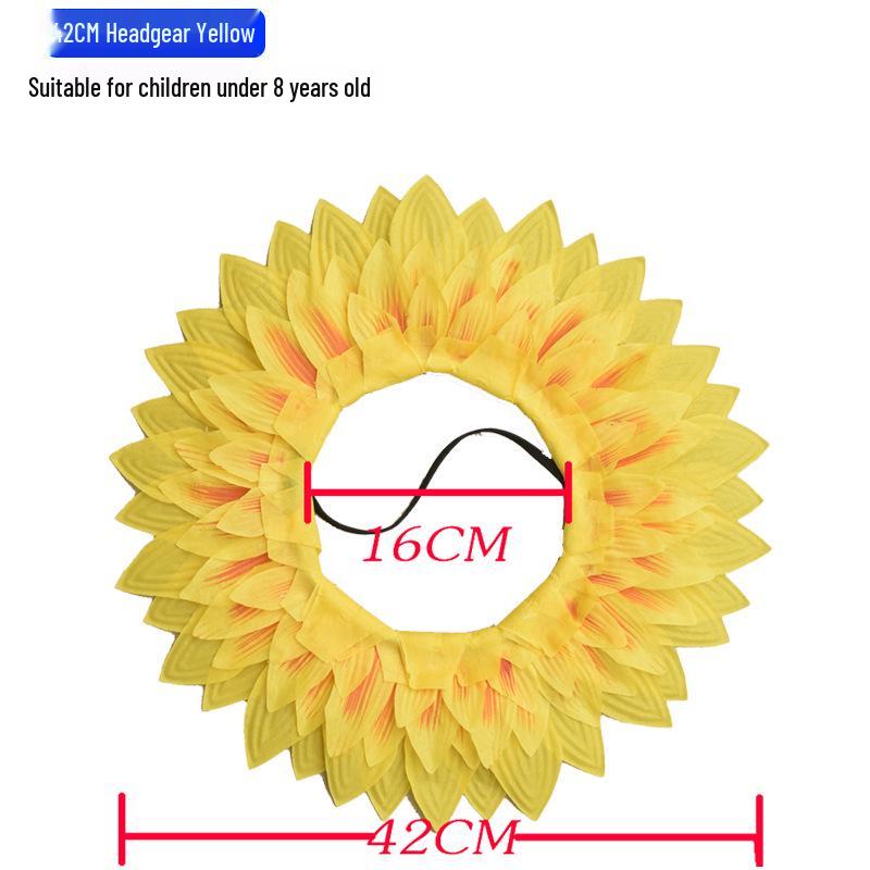 

Детский ободок «Подсолнух» для выступления в детском саду или спортивного праздника 42cm Sunflower Headgear жёлтый