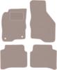 Beige Velour Floor Mats For: Mitsubishi Galant VIII Station Wagon, Sedan (1996-2007)