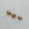 1Pc, Artificial Pearl Beads with Golden Setting and Red Gems Accents, Pink Rice Beads with Hole, for Jewelry Making DIY Materials Accessories 0.9-1cm