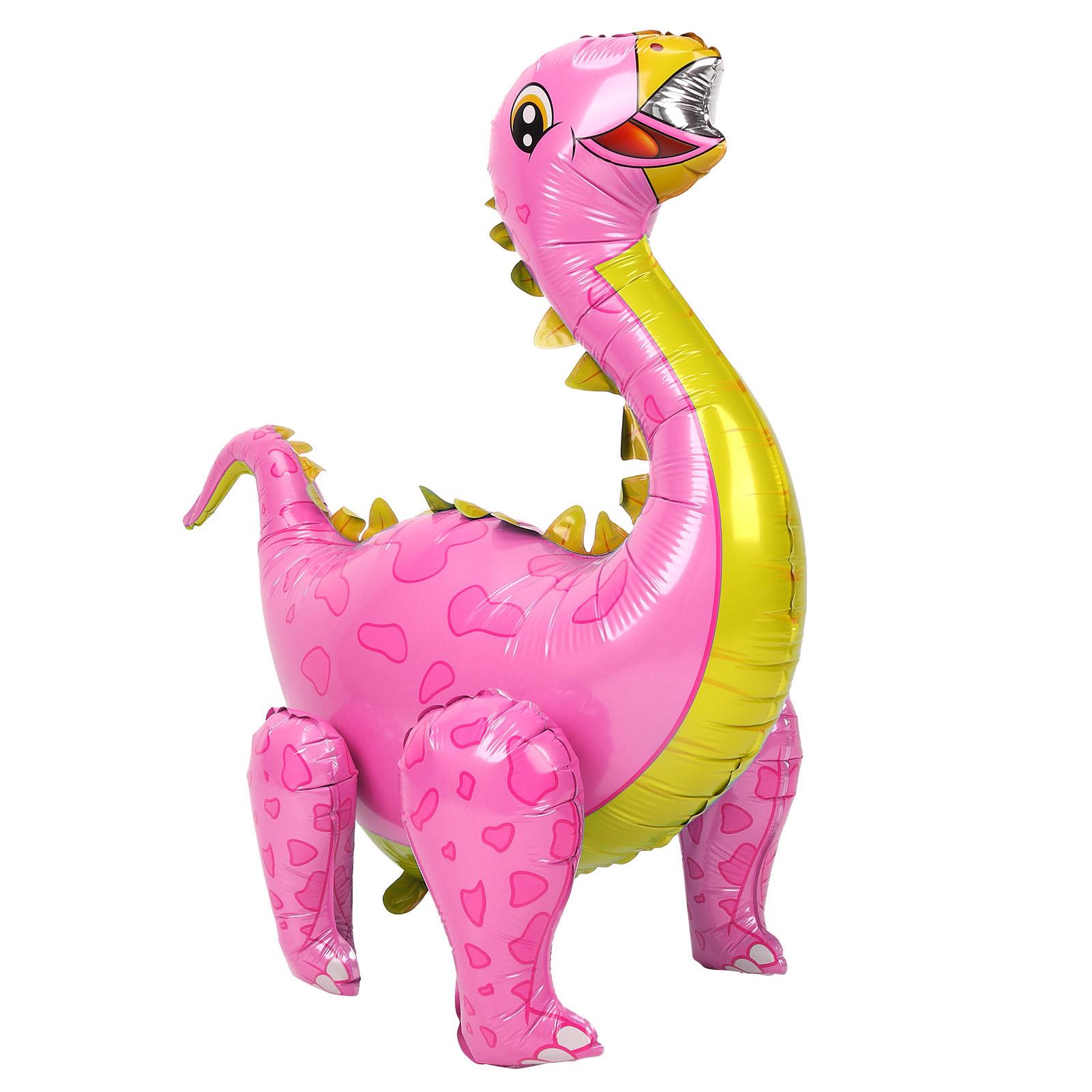 

Набор воздушных шаров «Динозавры» Алюминиевая фольга 93 см Надувные Милые животные для украшения на вечеринку по случаю дня рожденияРозовый розовый