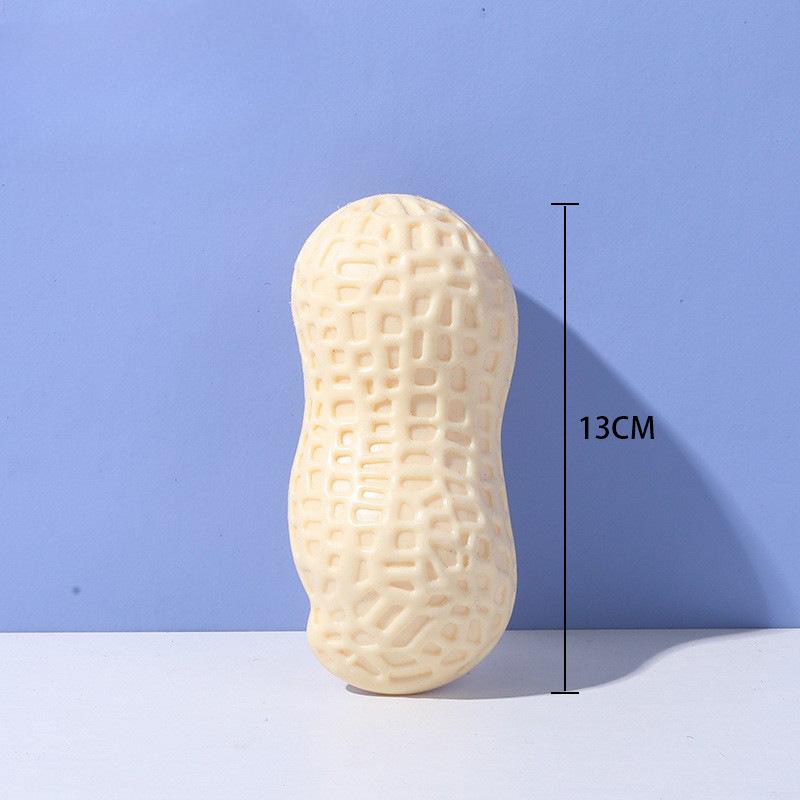 

Pet voice teething bone toy durable teething material dog interactive toy pet teeth cleaning toy Peanut белый