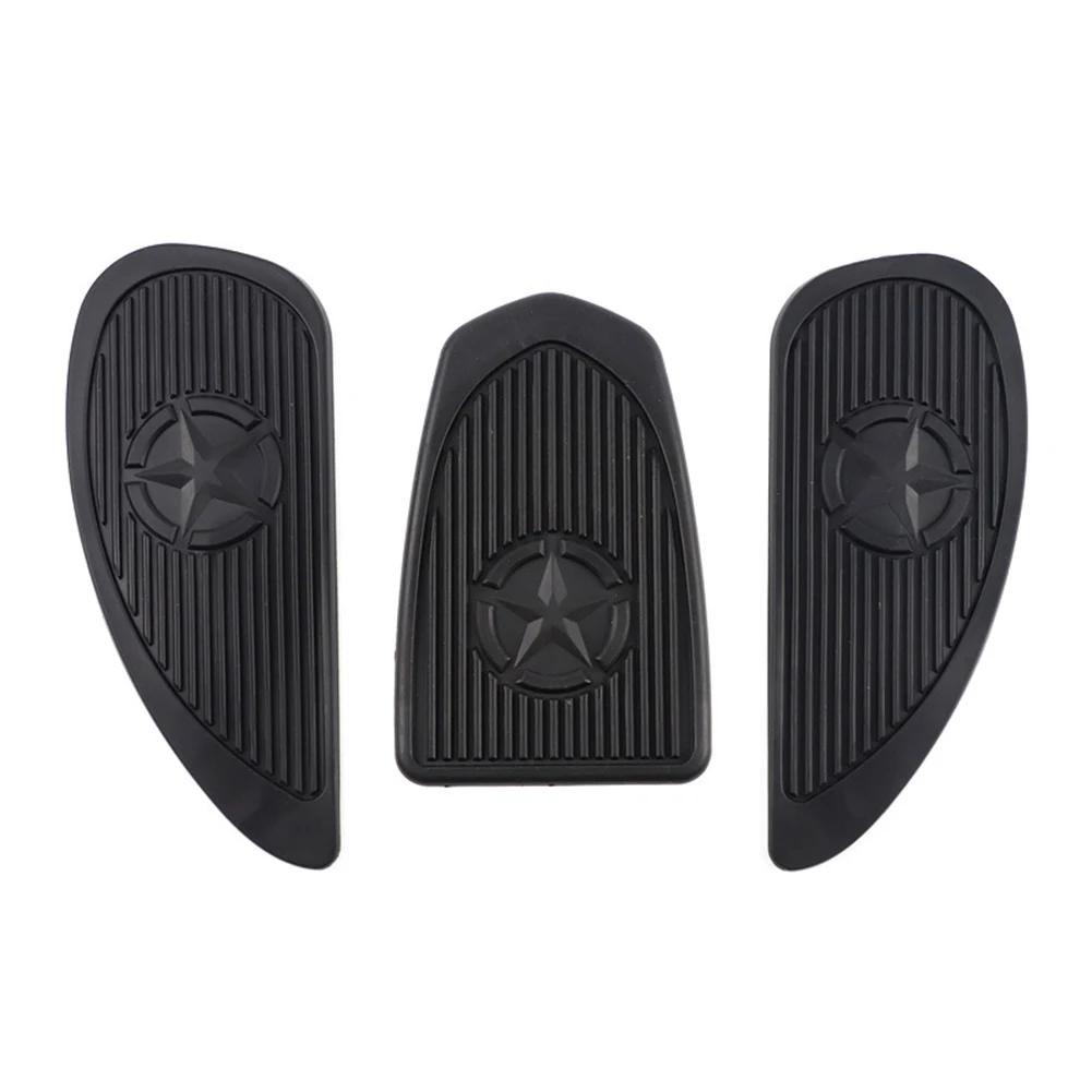 Univerzální motocyklová palivová nádrž Cafe Racer, chránič boční palivové nádrže, nálepka na kolena, chránič rukojeti, vintage boční panely pro Honda Yamaha