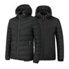 Double Wear Feather Cotton Jacket for Men and Women's Winter New Thickened Warm Casual Hooded Cotton Jacket