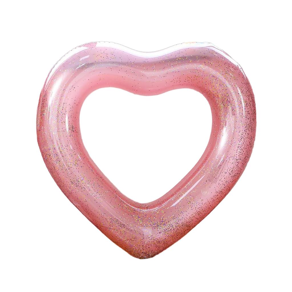 Inflatable Swimming Rings Inflatable Pool Float Heart Shaped Summer Swimming Pool Float Rings Water Fun Beach Party Toy