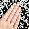 Winter Christmas Snowflake Nail Art Resin 3D Snowflake DIY Resin Handmade Wearable Nail Decorations