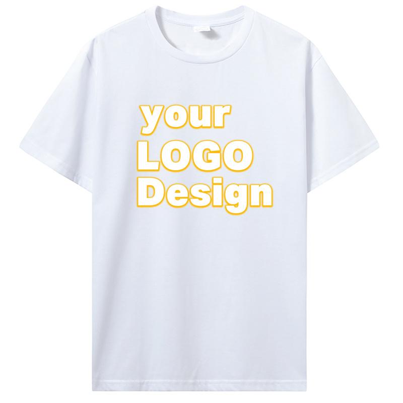 Customized Your OwnText Tshirt Male Personalized Gifts T Shirt Unisex Cotton Tops Tees Men's Clothing