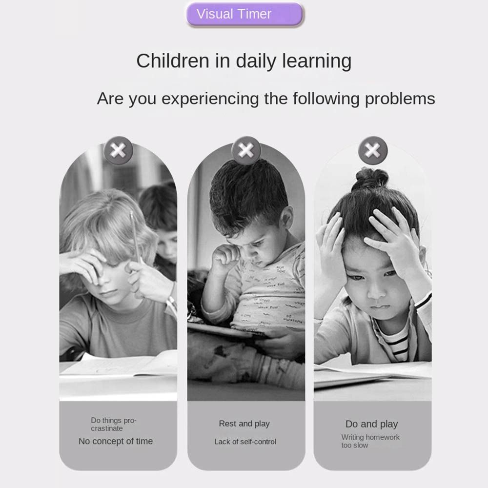 Visualization Round Visual Timer Self-discipline Countdown Alarm Clock  Elementary School