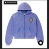Oversized Hooded Sweatshirt With Vintage Print Y2K Goth Streetwear Unisex Loose Fit Fall Casual Top