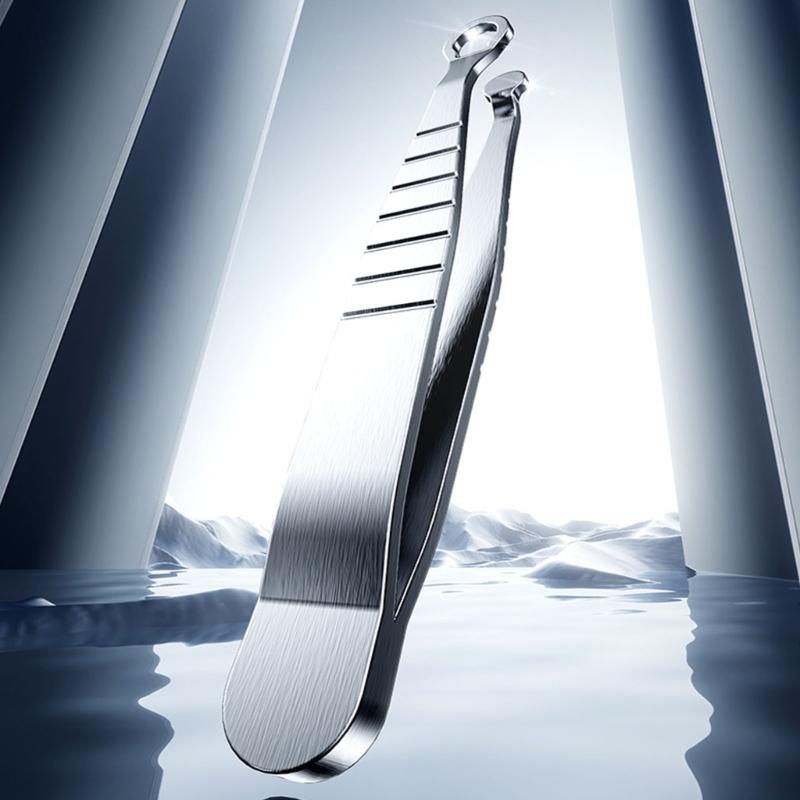 Manual Nose Grooming Tool Stainless Steel Nose Hair Clip Smooth Surfaces Easy Maintenance Travel Friendly