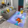 Living Room Kitchen Bedroom Entrance Rug Home Gift Cute Dreamy Goldfish Rug Bathroom Non-Slip Rug Mat