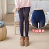Double-layer Bare-leg Leggings Fake Meat Autumn and Winter Women's Meat Skin Tone Fleece Thickened Double-layer Warm Leg Pants