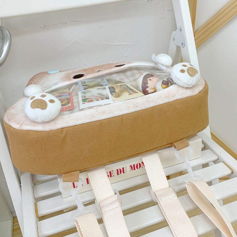 Idol Merchandise Storage Kawaii Biscuit Cat Itabag Cotton Doll Bag Fashion Backpacks  Outdoor