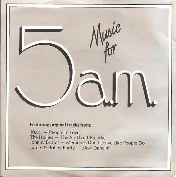 

7inch Record VARIOUS - Music For 5a.m. YARD002 Mercury, Polydo UK Pop Used