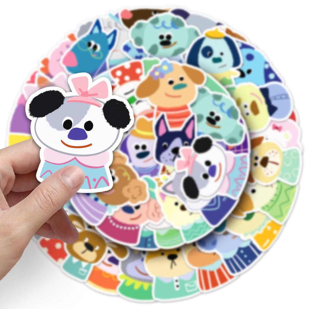50 Cute Hand-Drawn Puppy Avatar Graffiti Stickers for Water Bottles and Phone Cases