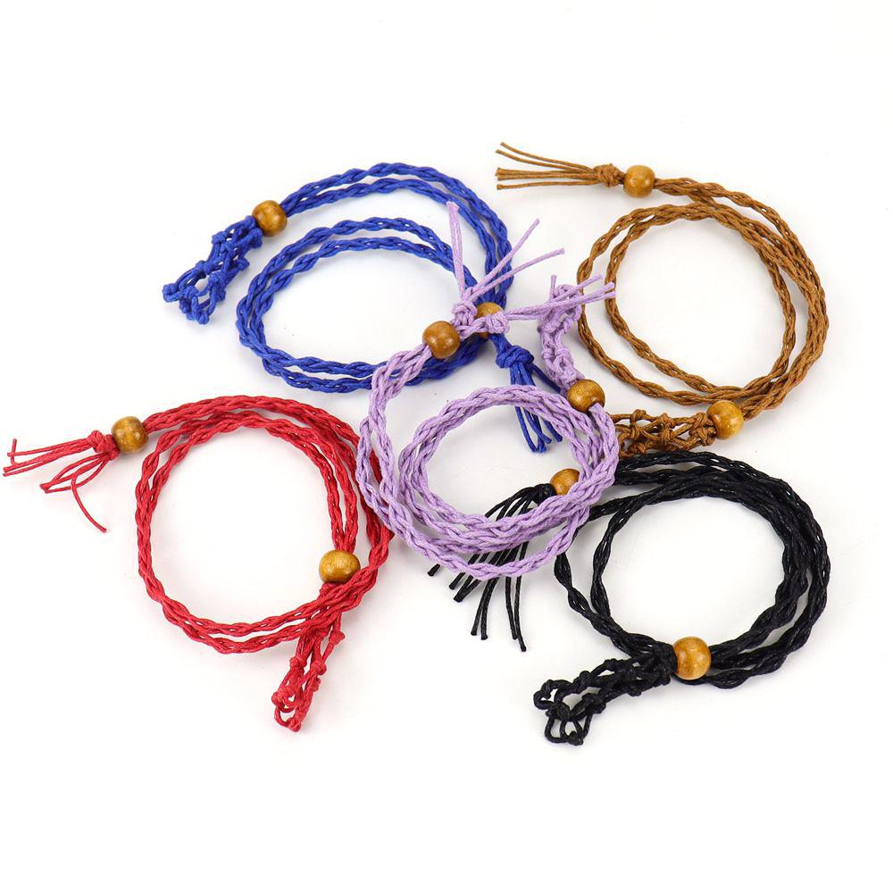 Natural Stone Mesh Pocket Woven Necklace Pendant Adjustable Telescopic Mesh Pocket Hand Woven Mesh Support N664