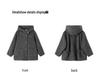 Charcoal Gray Short Petite Wool Coat - 2025 Hepburn Korean Style for Autumn/Winter Women