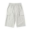 Intercrew Mixed Material Pocket Detail 3/4 Stretch Pants Beige Ita2Pm21Abe
