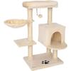 Arbre À Chat - Lionto - Grimper - Hauteur 93 Cm - Beige - Sisal Et Peluche