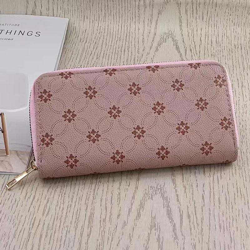 European & American Fashion Large Capacity Zipper Clutch Wallet - Multi-Card Slot, Simple, High-End Design