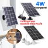 Painel Solar de 4W para Campainha Ring Suporte de Parede Ajustável 360° Carregador Solar Kit de Painel Solar para Campainha de Vídeo Ring 4 3 3 Plus 2
