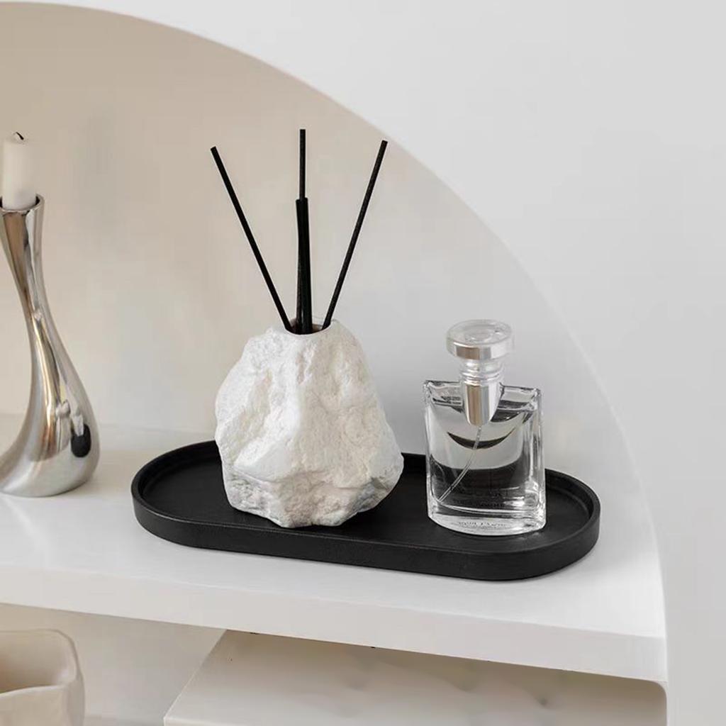 Multipurpose Silicone Ellipse Bathroom Storage Tray Waterproof Nonslip Organizers For Cosmetics And Toiletries