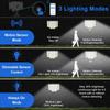 Remote Control Solar Outdoor Lights 200 LED Highlight Solar Powered Lamp Lighting Automatic Charging Motion Sensor Lights Split Body