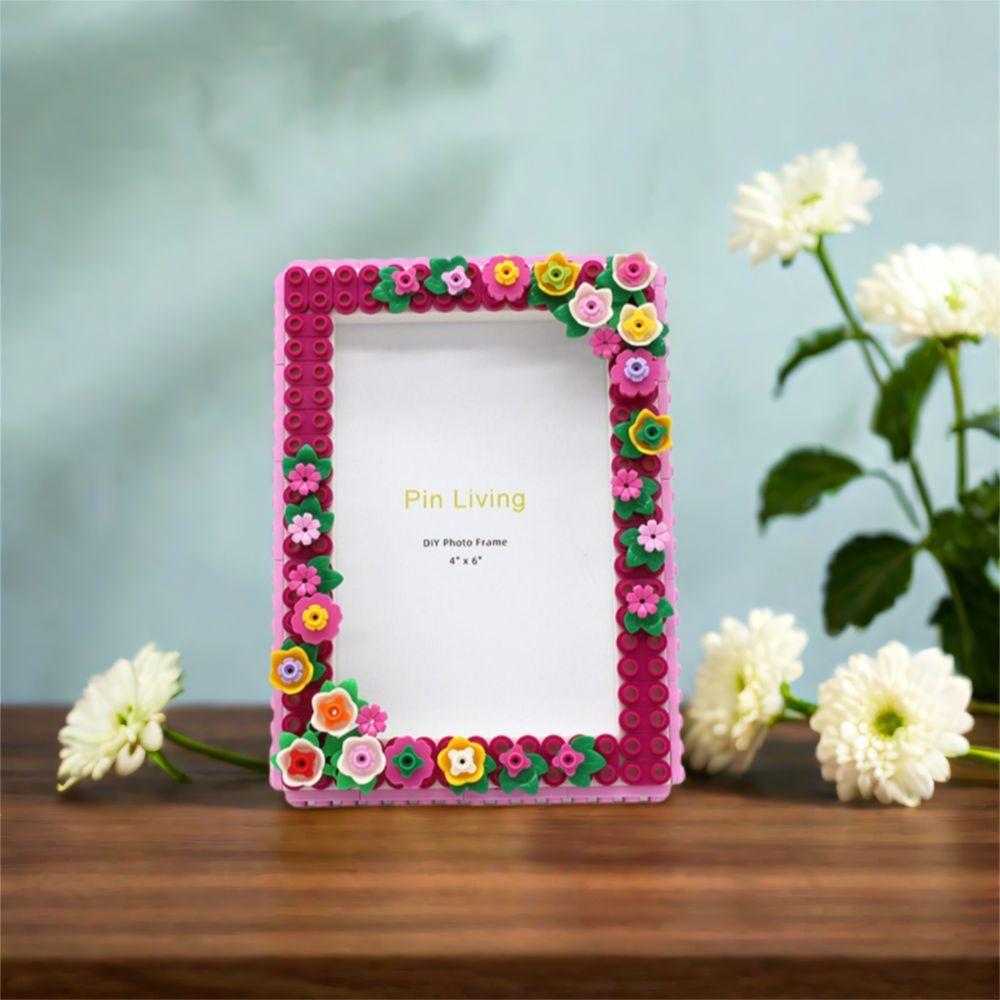 Modern DIY Photo Frames Color Block Display Platform Wall Photo Holder  Family Activity Gift