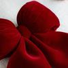 New Flannelette Bowknot Pendant Large DIY Hanging Xmas Ornament Merry Christmas Party Supplies Christmas Tree Decorations