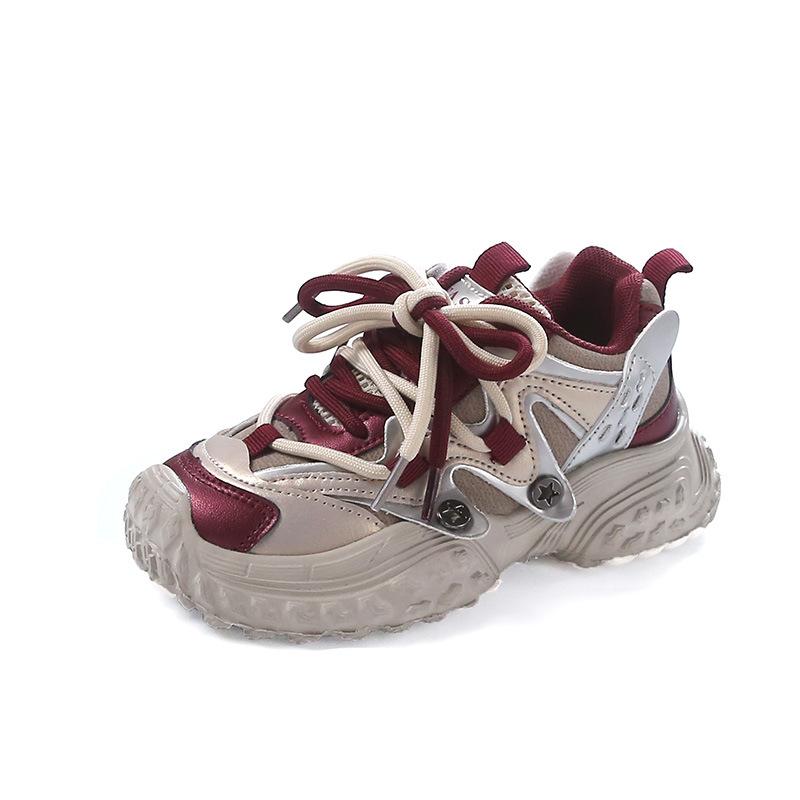 

Children s sports shoes 2025 autumn popular fashion versatile baby girl casual shoes boys soft-soled dad shoes trend 26-31 yards one hand shot 6 pairs