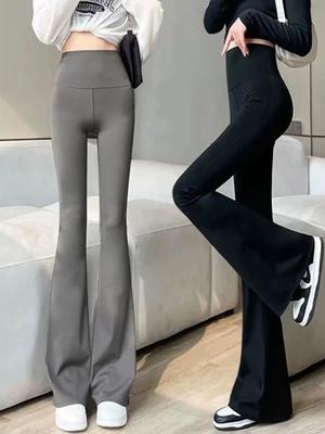 2026 Spring Women's High-Waist Flared Yoga Pants - Hip-Lifting, Tight-Fit Fitness Leggings