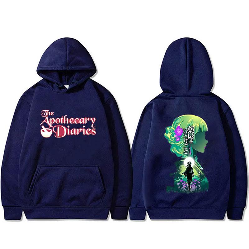 Hot Sale Anime The Apothecary Diaries Maomao Double Sided Printed Hoodie Unisex Clothing Casual Oversized Pullover Hoodies