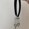 Flocking Vintage Hair Hoop Zinc Zinc Alloy Ethnic Style Headband Elegant Bell Tassel Hairband  Girls