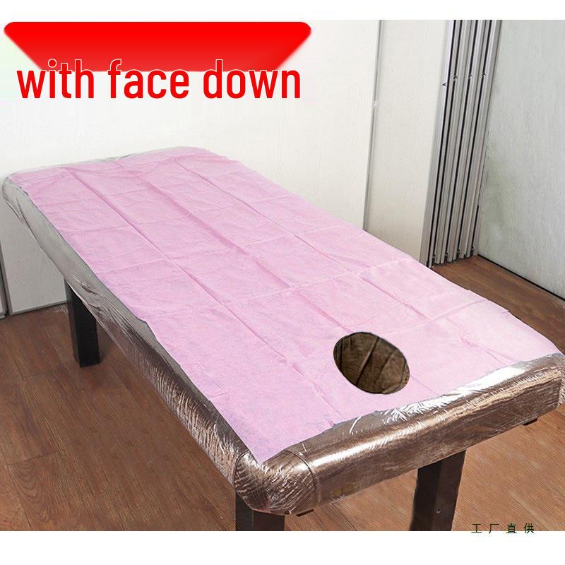 Waterproof & Oil-Proof Non-Woven Disposable Massage Bed Sheets with Face Hole