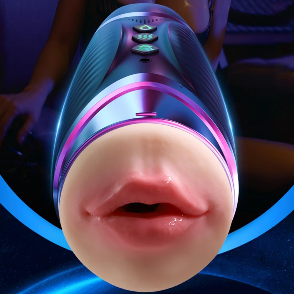 Masturbation Toy Portable Auto Telescopic Electric Sexy Lips Adult Products Masturbators Vagina Masturbation Cup Sex Toy for Men