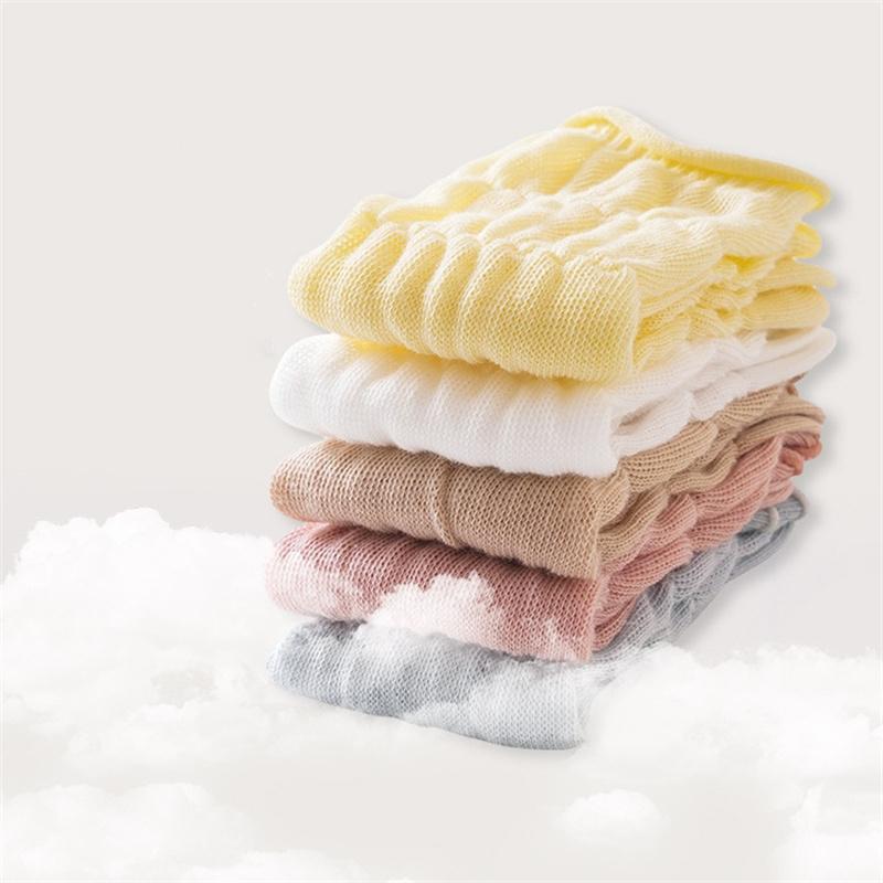 5 Pairs/lot Kids Hollow Out Long Socks Summer Thin Mesh Knee High Princess Sock Infant Toddler Cotton Boneless Socks 0-5 Years