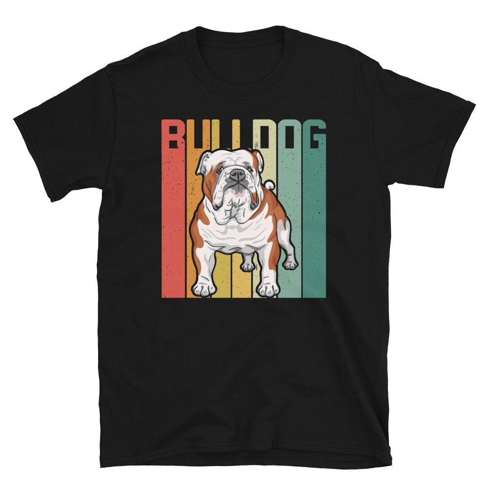 English Bulldog Vintage Design Dog Lover Gift T-Shirt 2XL