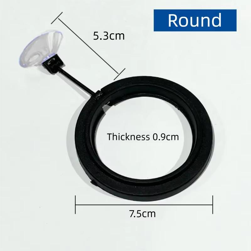

Feed Suction Cup Aquarium Feeding Ring Fish Tank Station Floating Food Tray Feeder Square Circle Accessory Fish Food Feeder