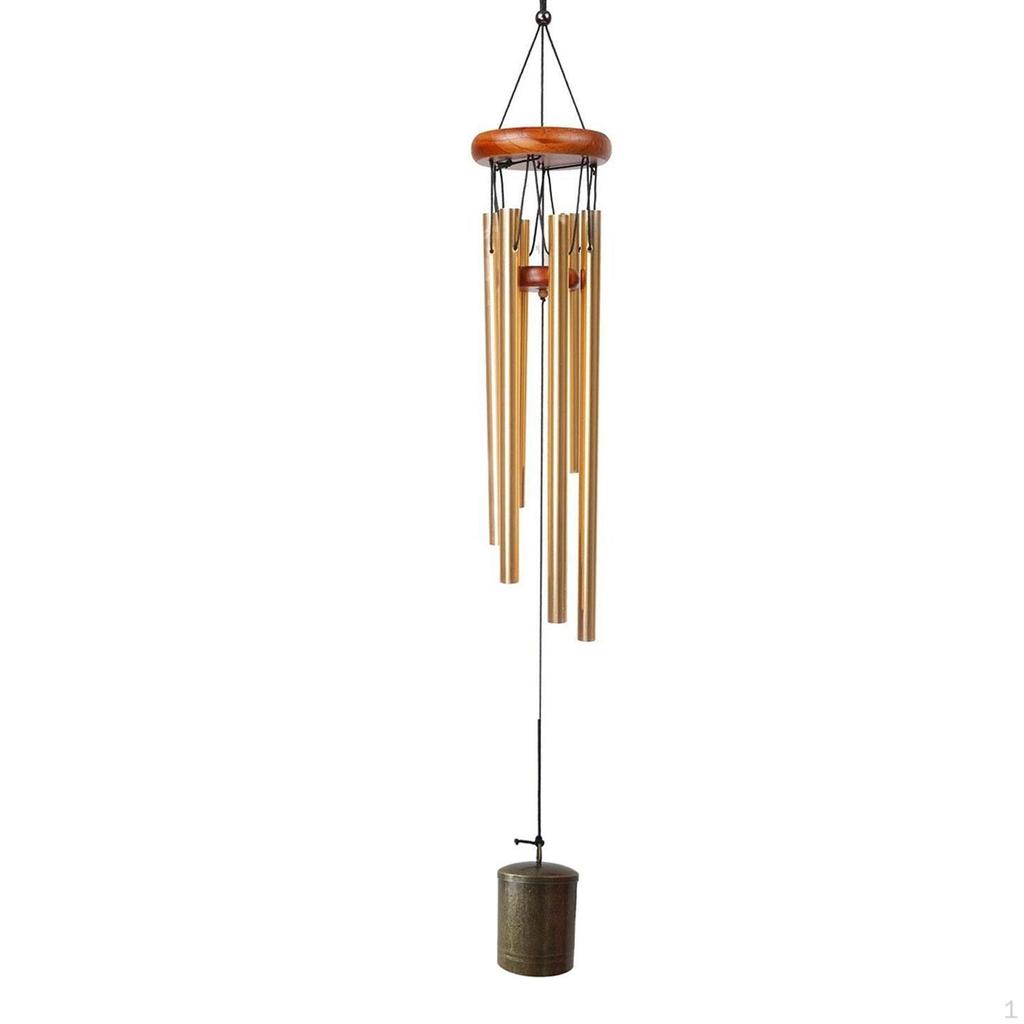 Metal Wind Chime 26 inch Waterproof Deep Tone Hanging Ornament Memorial Windchime for Outdoor Sister