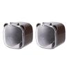 2Pcs Bathroom Splash Proof Plug Holder Wall Mounted Plug Storage Rack with Dust Cover Kitchen Power Socket Organizer