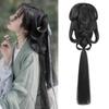 Luie Kostuum Pruik Chinese Oude Pruik Traditionele Hanfu Pruik Hoofdband Strijdende Staten Gewaad