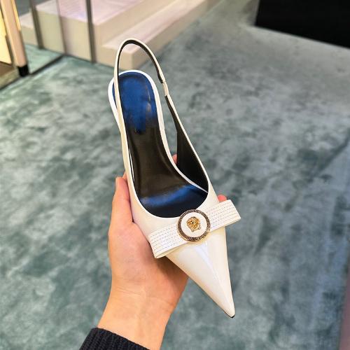 Fashion Handmade Slim Heel High Heels Women Size 32-45 French Style Pointed Toe Bow Low Cut Boutique Shoes Summer