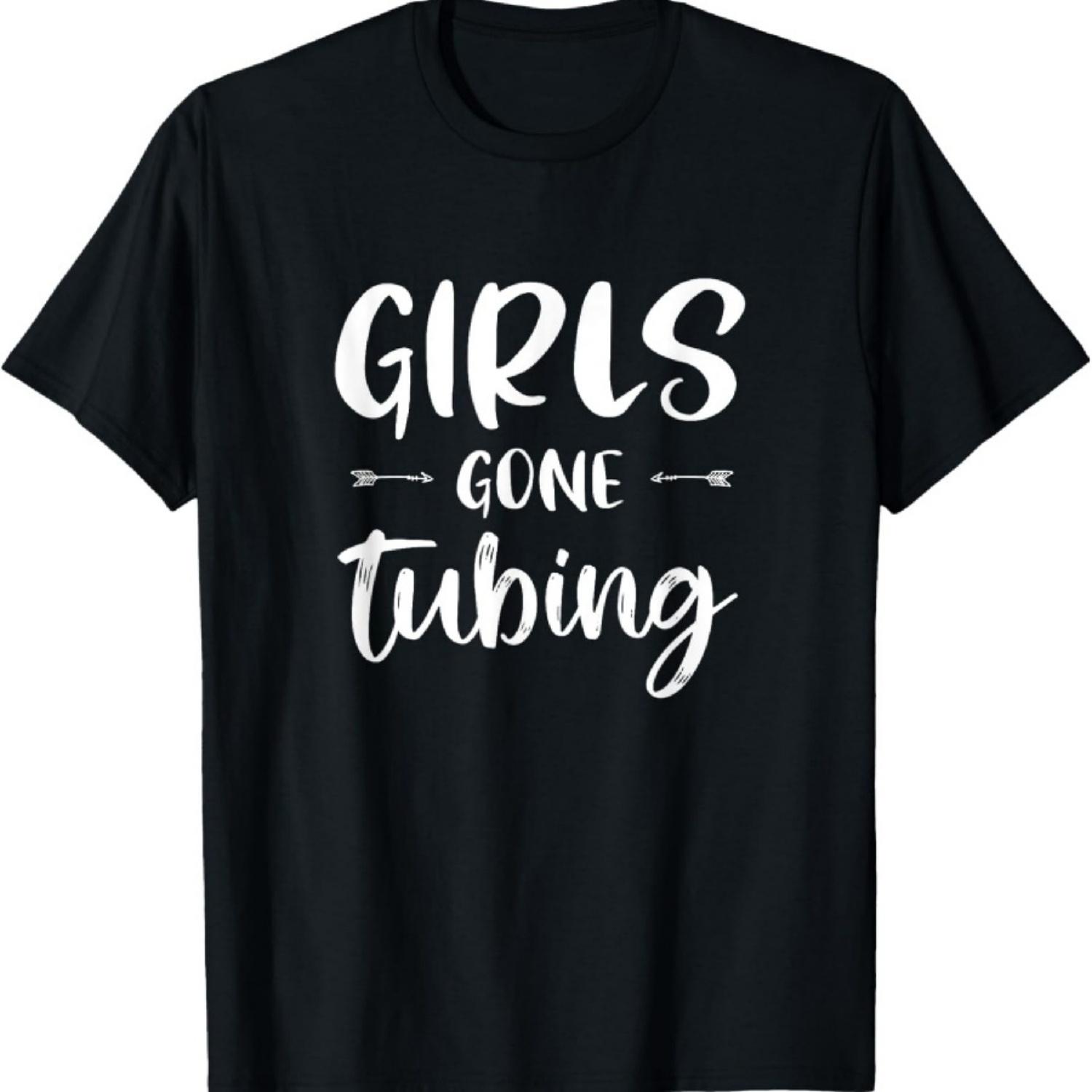 

Girls Gone Tubing Tee Women River Floating Swimming Tubing T-Shirt XXXXXL чорний
