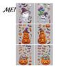 Decorative Window Posters Halloween Cartoon Cling Stickers, Ghost Pumpkin Candy Glass Decals, Self-Adhesive Removable Indoor Festive Scene Setters Art