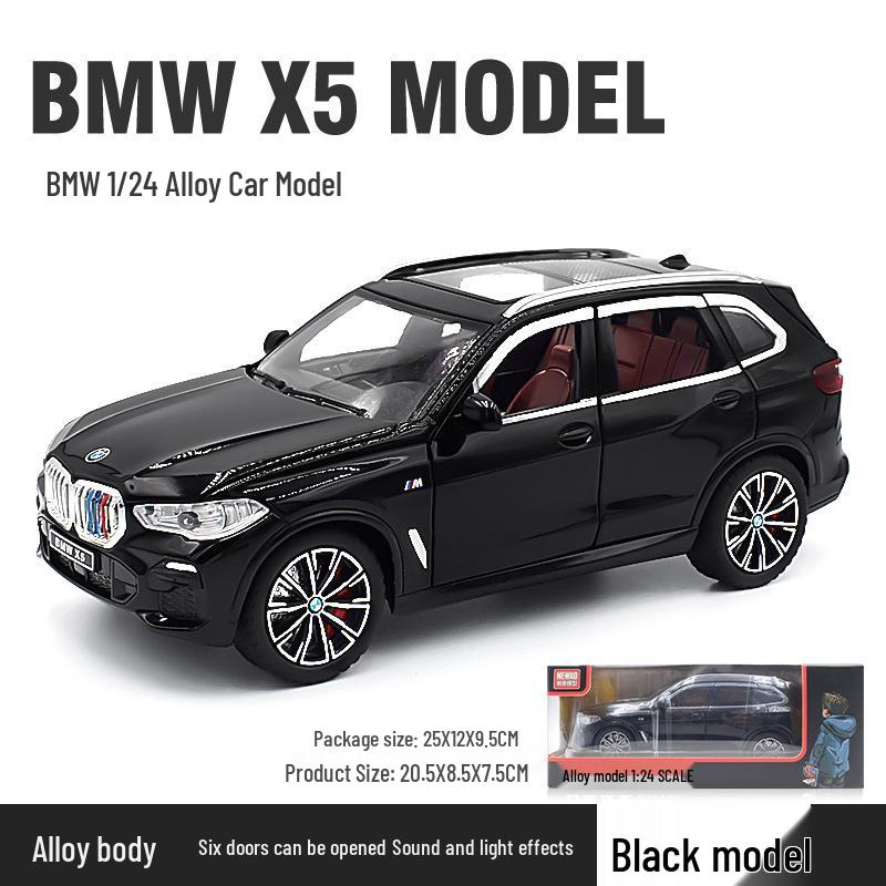 1:24 G63 Alloy Off-Road Toy Car, Six-Doors Open, Light & Sound, Pull-Back Action for Kids