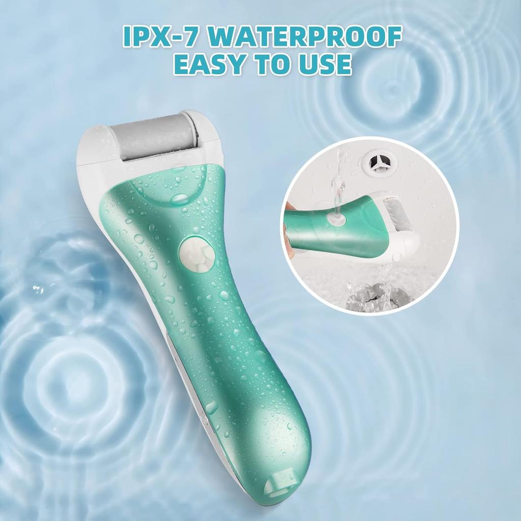 Remover for Feet, Electric Foot File Callus Removers Rechargeable Waterproof Pedicure Tools Foot Scrubber