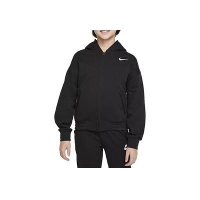 Nike Hoodie Snake Welcoming New Series Comfortable Loose Stylish Solid Color Versatile Kids Hoodies Black University-Red IB5597-010