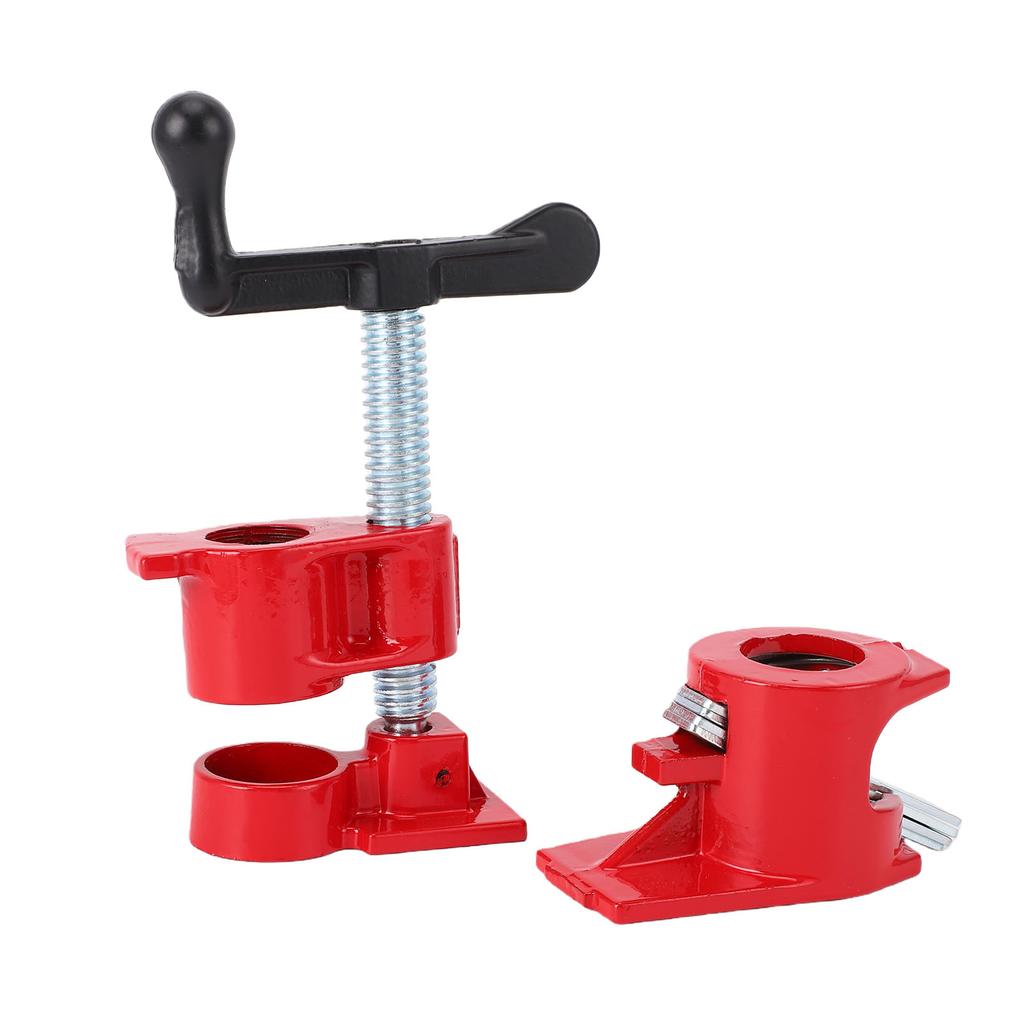 Heavy Duty Metal, Iron and Wood Clamp Set, Quick Release, Wide Base, Constructed of   Cast Iron, Suitable for 3Celsius4\  Threaded Pipe, Large F