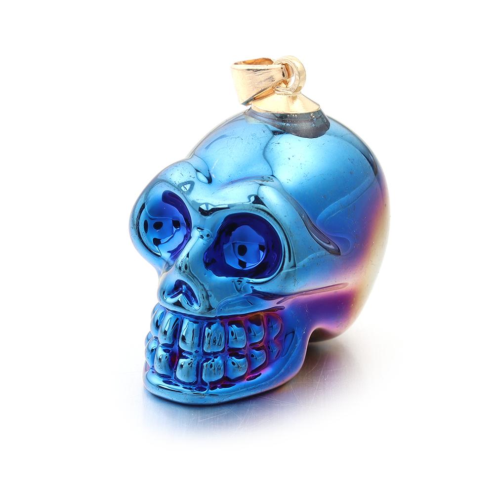 2025 New Punk Skull Pendants Lampwork Charm Pendants for Jewelry Making Skeleton Pendant DIY Necklace Christmas Gift Wholesale