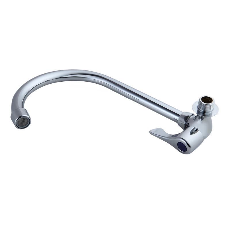 Grifo de Pared de Latón de Agua Fría Única Giratorio