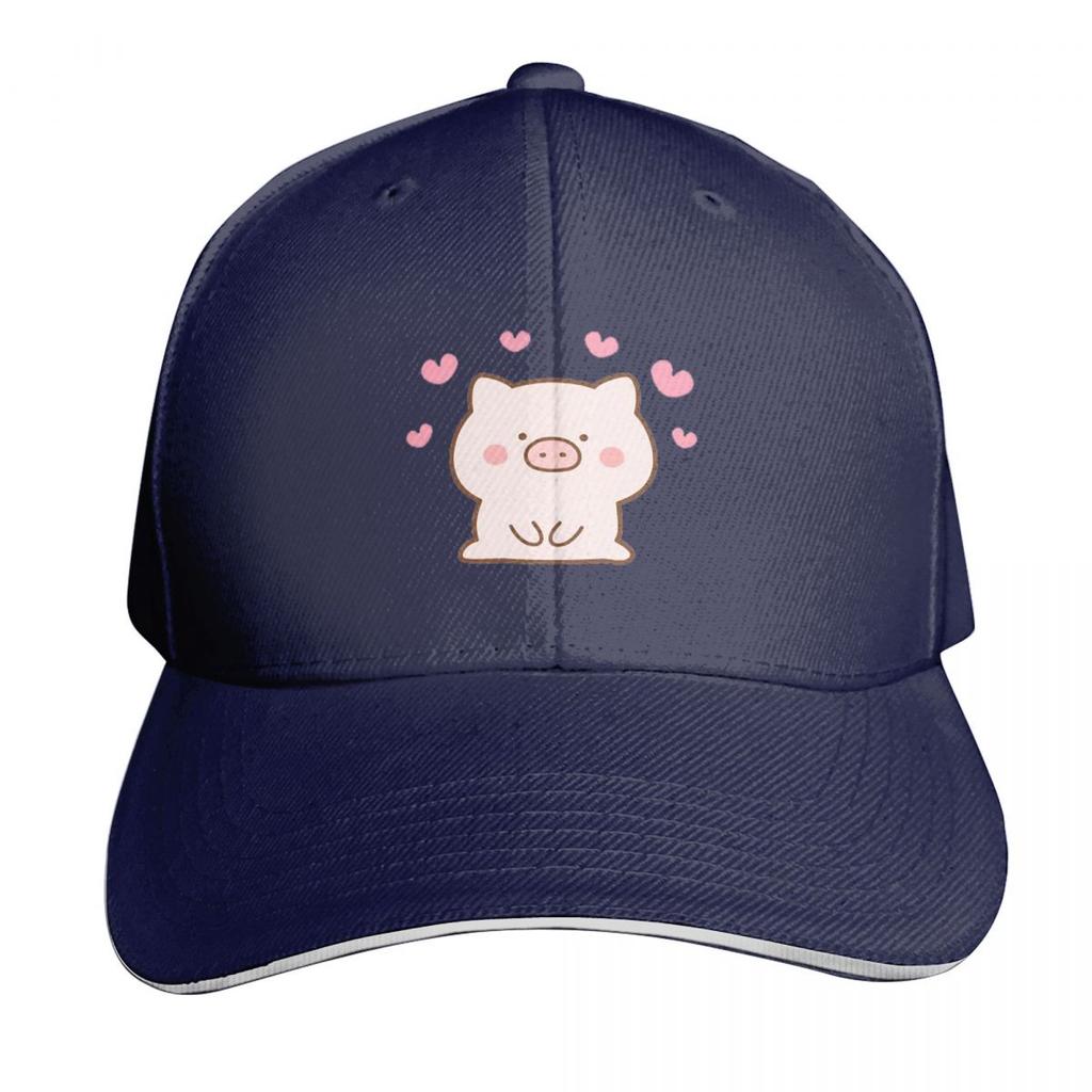 Lots Of Little Hearts Pig Emoticon Cap Fashion Casual Baseball Caps Adjustable Hat Hip Hop Summer Unisex Baseball Hats